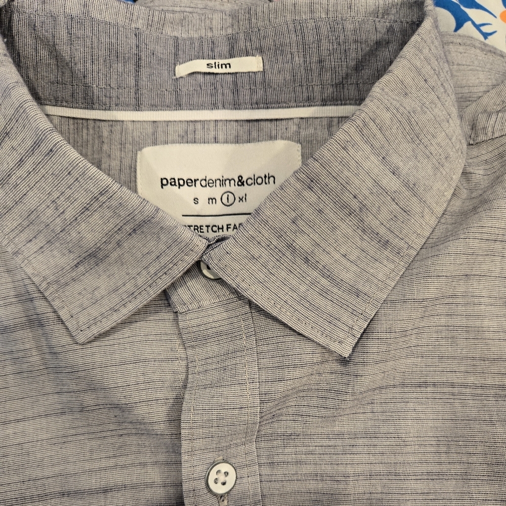Large Paper, Denim & Cloth short sleeve button up